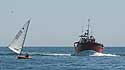 Picture of Jan Hartmann just avoided by a Fishing Vessel