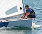 Picture of Terry Curtis upwind sailing