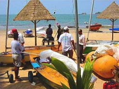 Launching beach